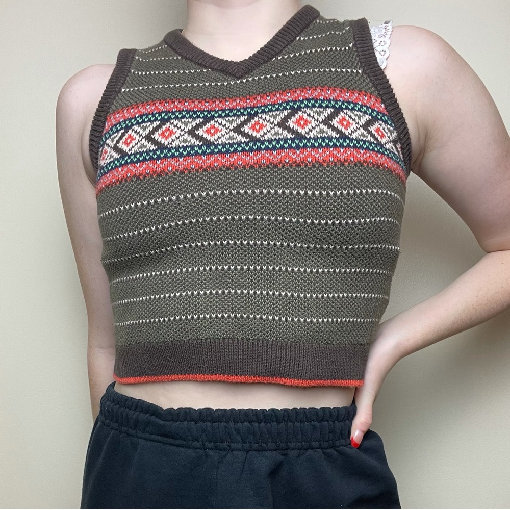 *FITS XS ADULT* Kid's Brown Vest